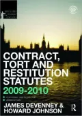 Contract, Tort and Remedies Statutes 2009-2010