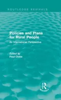 Policies and Plans for Rural People (Routledge Revivals)