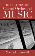 Directory of Choral Orchestral Music
