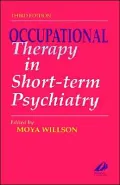 Occupational Therapy in Short-Term Psychiatry
