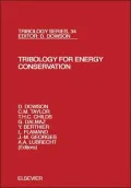 Tribology For Energy Ts34h