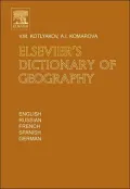 Elsevier's Dictionary of Geography: in English, Russian, French, Spanish and German