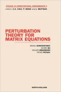 Perturbation Theory for Matrix Equations