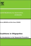 Coalitions in Oligopolies: An Introduction to the Sequential Procedures