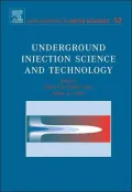 Underground Injection Science and Technology, Volume 52