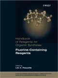 Fluorine-Containing Reagents: (Series: Handbook for Reagents in Organic Synthesis)