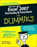 Excel 2007 Formulas and Functions For Dummies