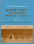Principles of Food, Beverage, and Labor Cost Controls