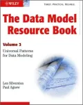 The Data Model Resource Book: Universal Patterns for Data Modeling