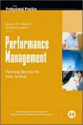 Performance Management: Putting Research into Practice
