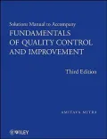 Fundamentals of Quality Control and Improvement