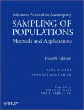 Sampling of Populations: Methods and Applications