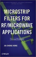 Microstrip Filters for RF/Microwave Applications