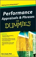 Performance Appraisals and Phrases For Dummies (For Dummies (Business & Personal Finance))