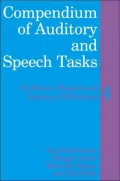 Compendium of Auditory and Speech Tasks, Vol. 4