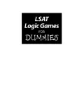 Book cover of LSAT Logic Games For Dummies