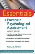 Essentials of Forensic Psychological Assessment