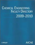 Chemical Engineering Faculty Directory: 2009-2010