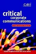 Critical Corporate Communications A Best Practice Blueprint