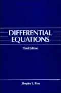 Differential Equations 3e
