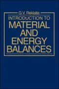 Intro Material Energy Balances
