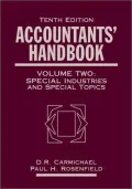 Book cover of Accountants' Handbook, 10th Edition Volume 1: Financial Accounting and General Topics