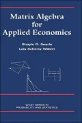 Matrix Algebra for Applied Economics