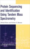 Protein Sequencing and Identification Using Tandem Mass Spectrometry