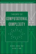 Theory of Computational Complexity