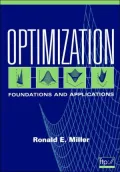 Optimization: Foundations and Applications