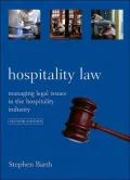 Hospitality Law Managing Legal Issues in the Hospitality Industry