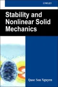 Stability and Nonlinear Solid Mechanics