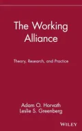 The Working Alliance: Theory, Research, and Practice