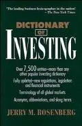 Dictionary of Investing - Jerry M. Rosenberg - Hardcover