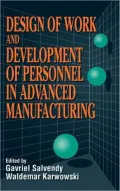 Design of Work and Development of Personnel in Advanced Manufacturing
