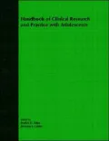 Handbook of Clinical Research and Practice with Adolescents