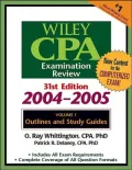 Wiley Cpa Examination Review 2004-2005 Outlines and Study Guides