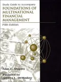 Study Guide to Accompany Foundations of Multinational Financial Management