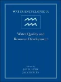 Water Encyclopedia: Water Quality and Resource Development, Vol. 2