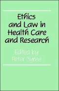 Ethics and Law in Health Care and Research
