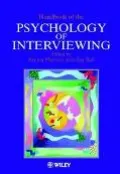 Handbook of Psychology of Interviewing