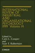 Int Rev Of Indust & Org Psych 1999, Vol. 14