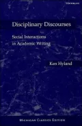 Disciplinary Discourses: Social Interactions in Academic Writing