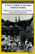 A user's guide to German cultural studies