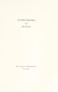 Book cover of A Critic's Journey