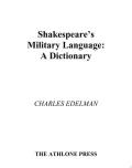 Shakespeare's Military Language by Charles Edelman — book cover