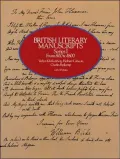 British Literary Manuscripts