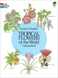 Tropical Flowers of the World Coloring Book