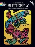 Butterfly Stained Glass Coloring Book