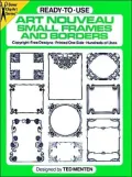Ready-to-Use Art Nouveau Small Frames and Borders